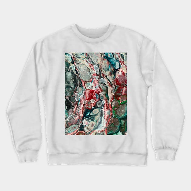 Fluid pouring abstract Crewneck Sweatshirt by baksuart